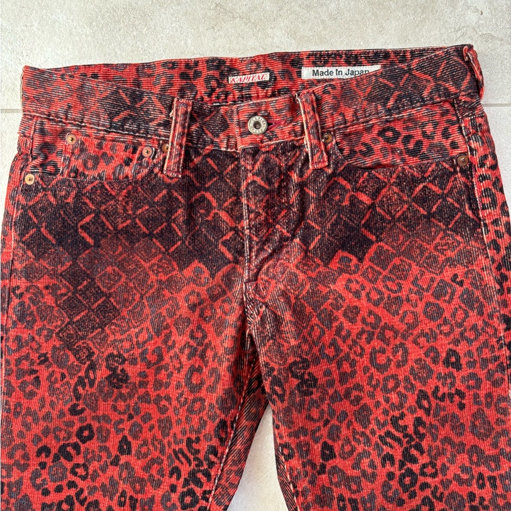 KAPITAL Leopard Cords Corduroy Pants - Japan Sz 2    NWOT - Picture 6 of 15